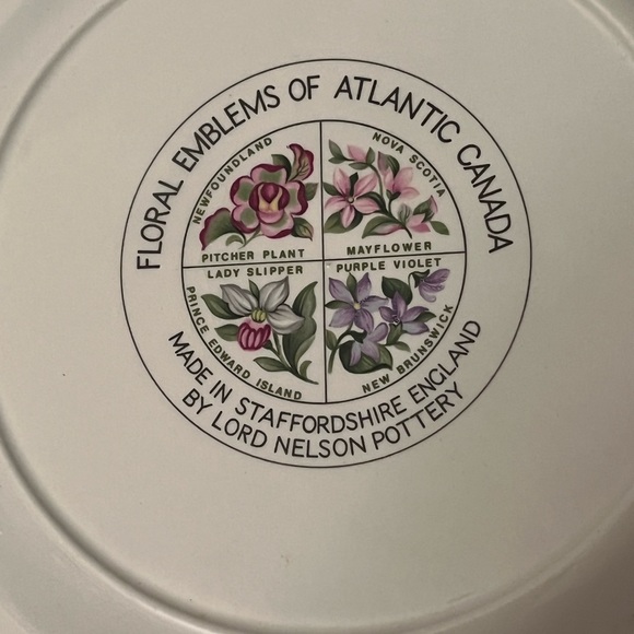 Vintage Lord Nelson Pottery Floral Emblems of Atlantic Canada - Picture 6 of 8